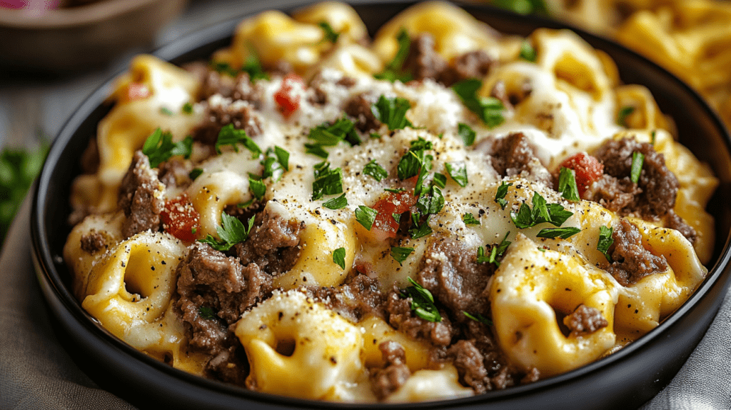 How to Make Philly Cheesesteak Tortellini