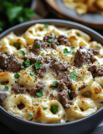 Philly cheesesteak tortellini recipe