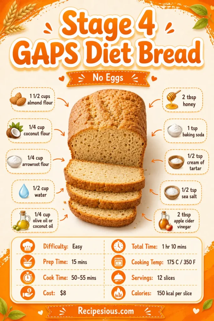 Stage 4 gaps diet bread recipe without eggs2
