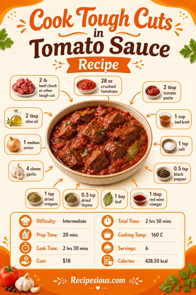 Cook tough cuts in tomato sauce recipe2