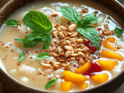 Vegan Vietnamese sweet soup dessert recipe - Thumbnail