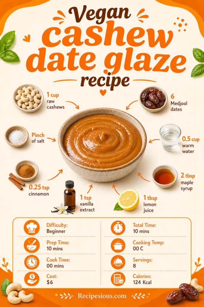 Vegan cashew date glaze recipe3