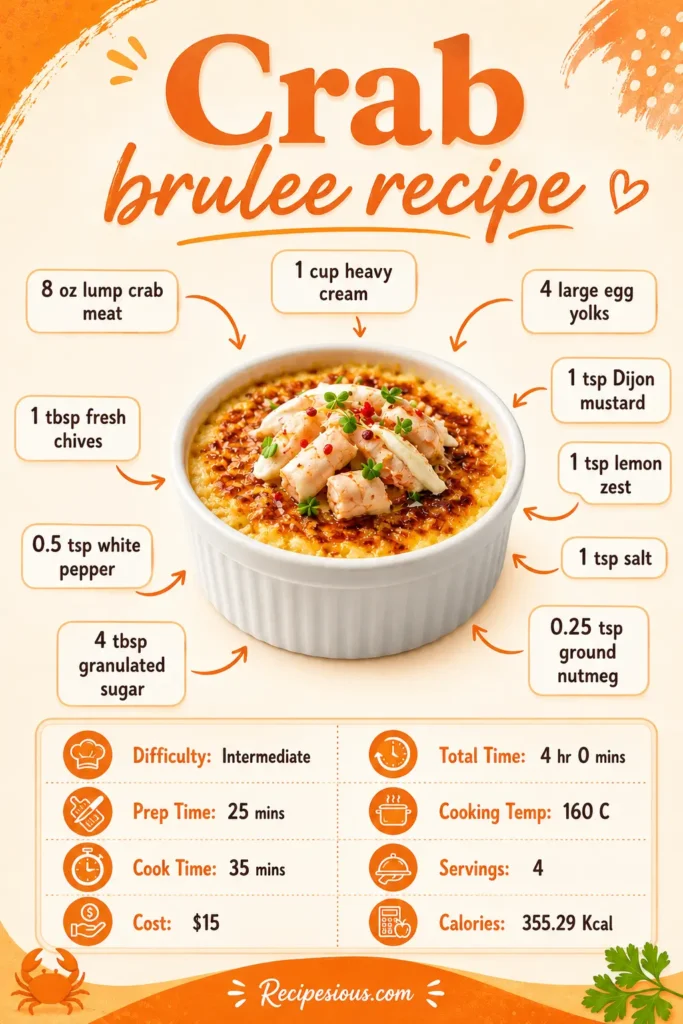 Crab brulee recipe2