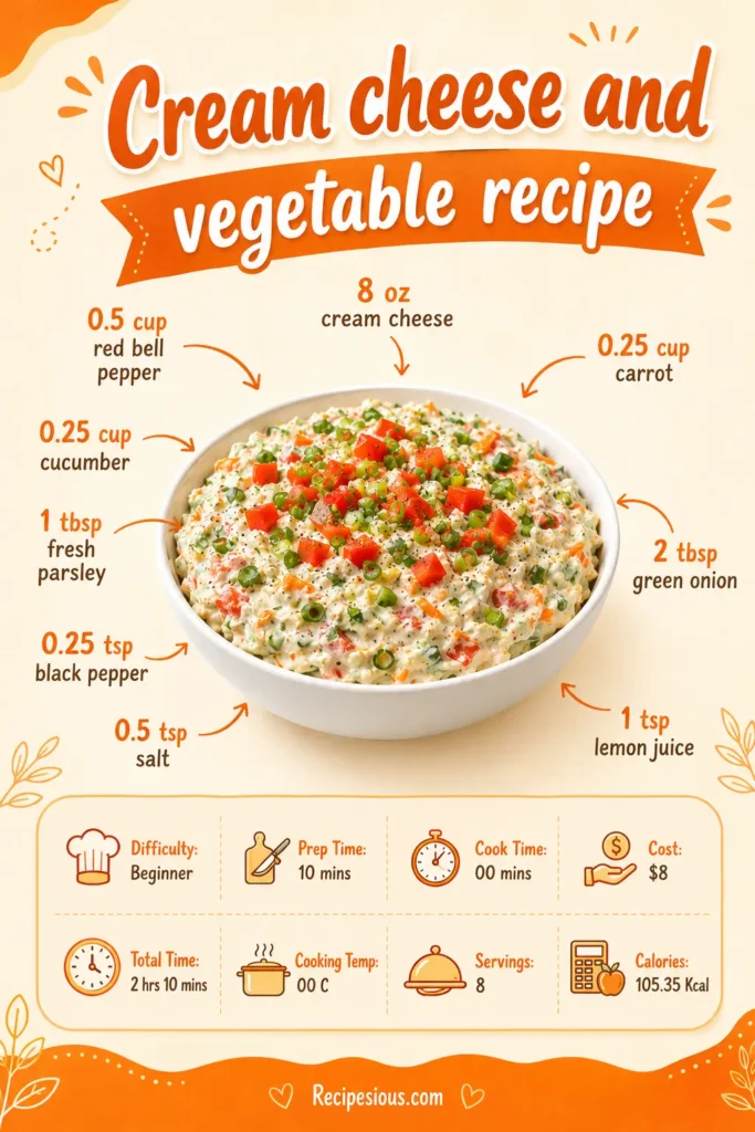Cream cheese and vegetable recipe2