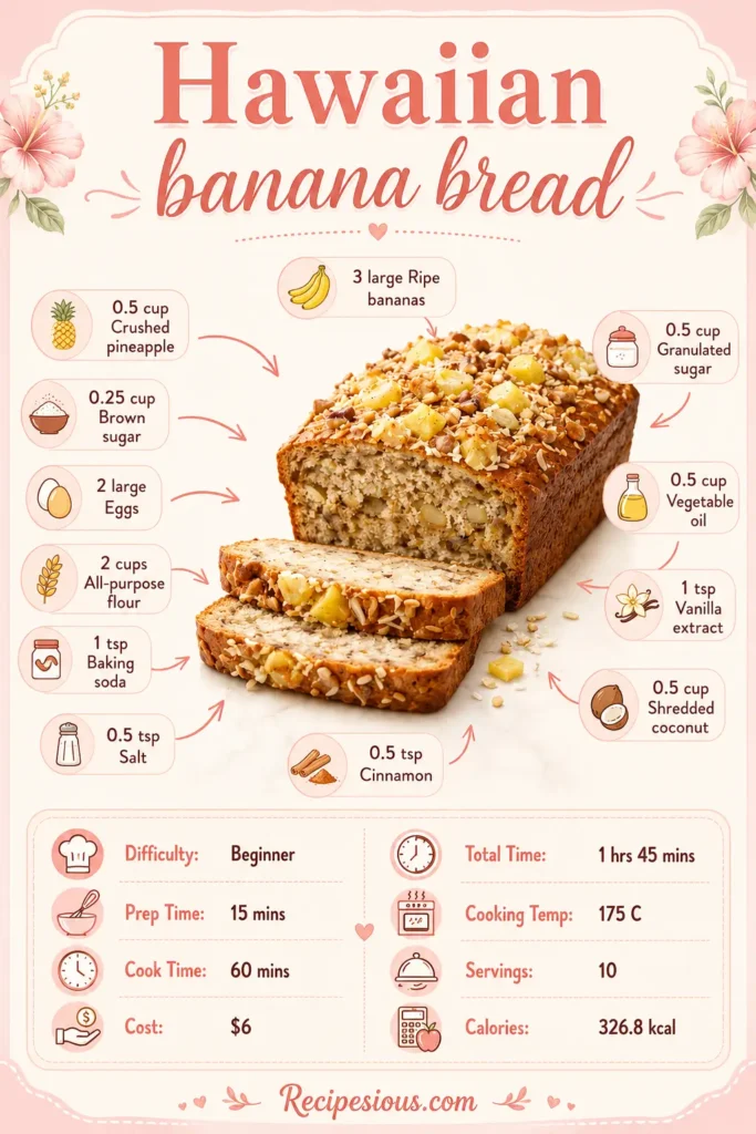 Hawaiian banana bread 1