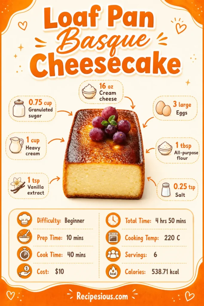 Loaf pan basque cheesecake2