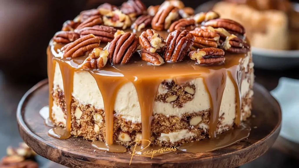 Nutrition and health notes - banana pecan caramel layer cake recipe