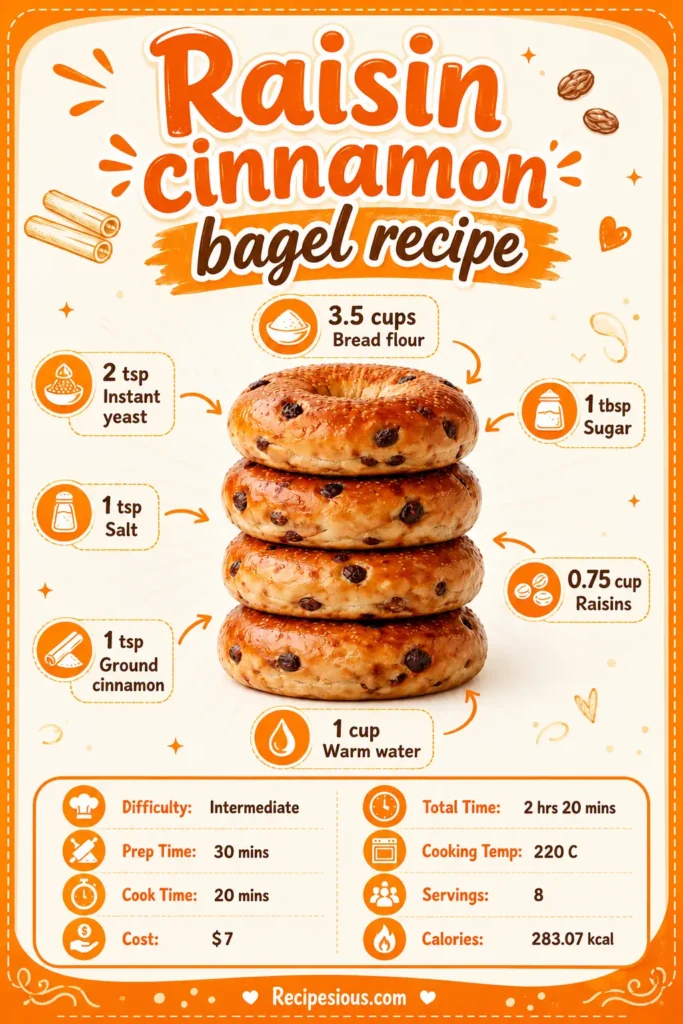 Raisin cinnamon bagel recipe2