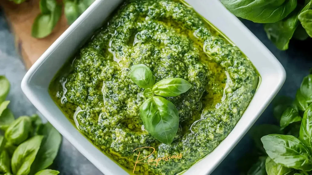 Storage and make ahead - pesto recipe without pine nuts
