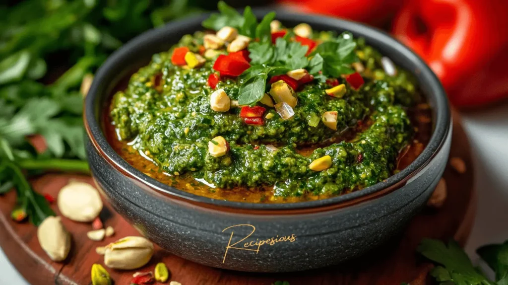 Storage and make ahead - red pepper sauce arugula pistachio pesto recipe