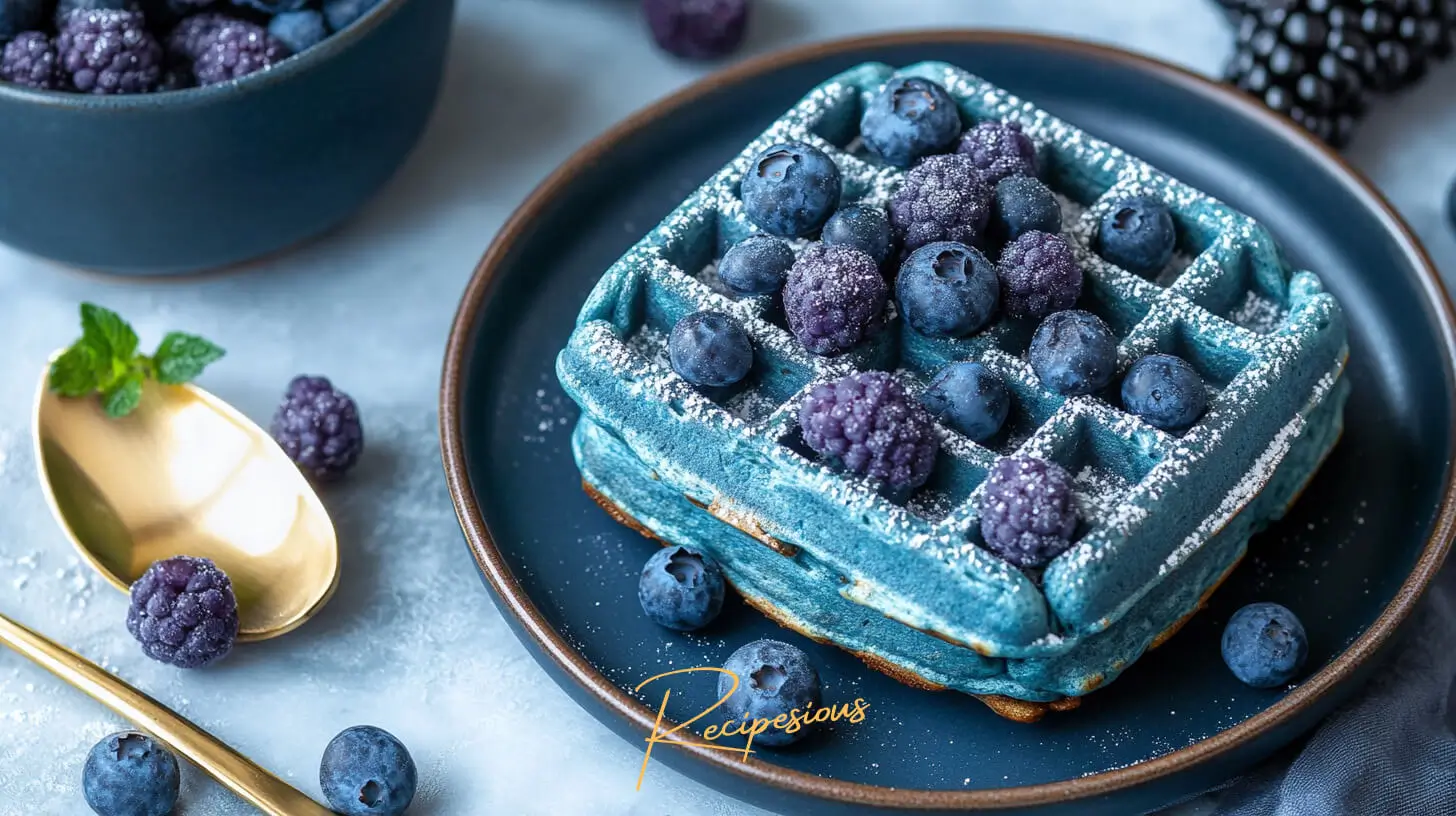 Blue Waffles Recipe - Recipesious