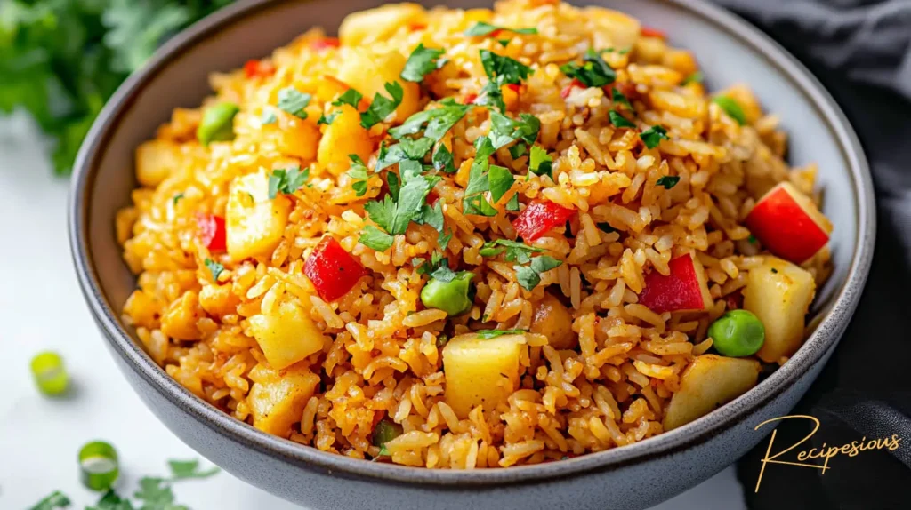 Tips for success - curry apple and deep fried rice recipe