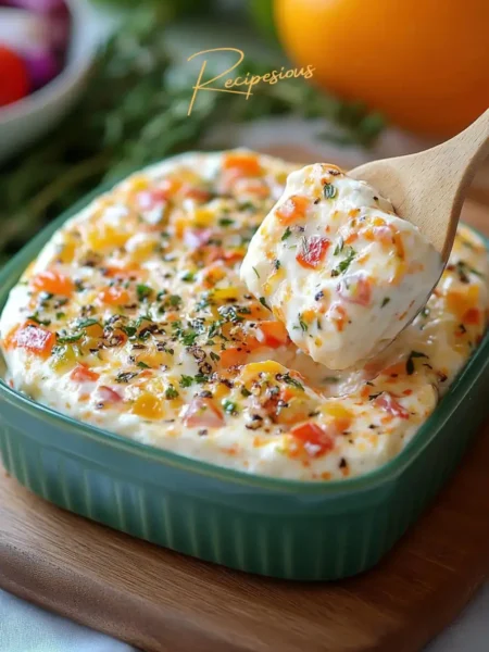 cream cheese and vegetable recipe pin