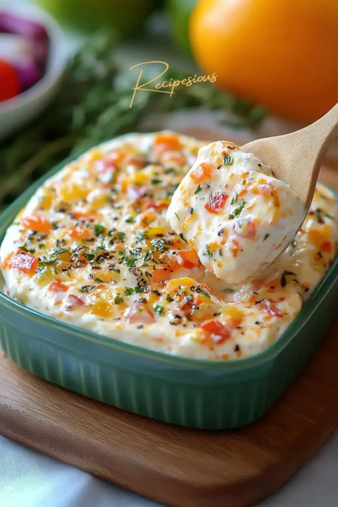 cream cheese and vegetable recipe pin