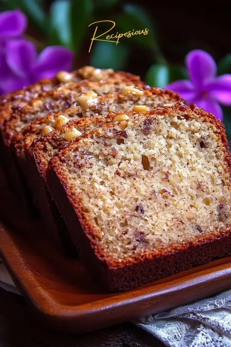hawaiian banana bread recipe pin
