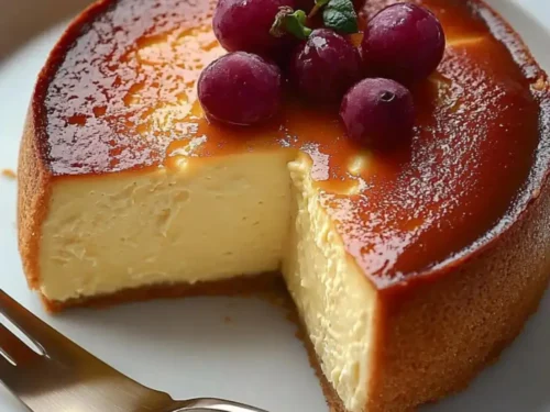 loaf pan basque cheesecake recipe pin