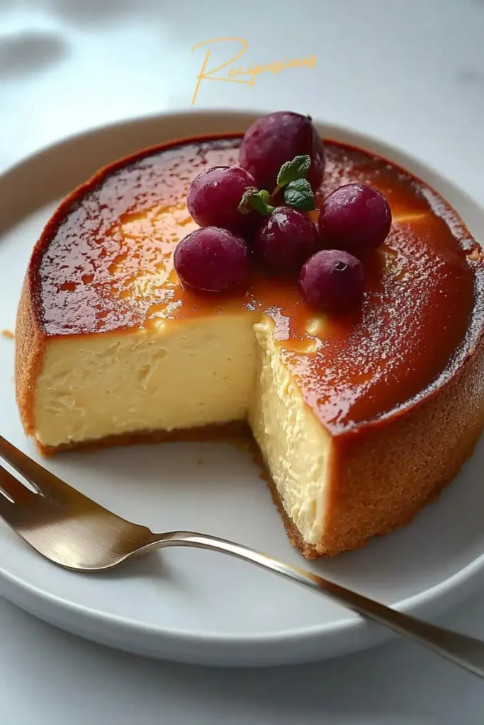 loaf pan basque cheesecake recipe pin