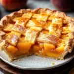 peach pie with canned peaches recipe pin