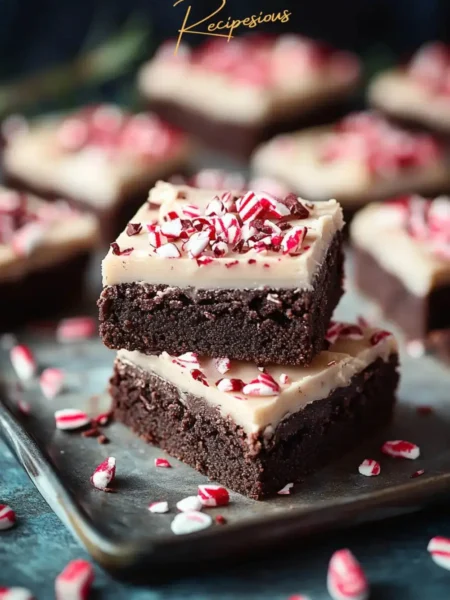 peppermint brownie recipe pin