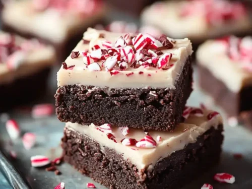 peppermint brownie recipe pin