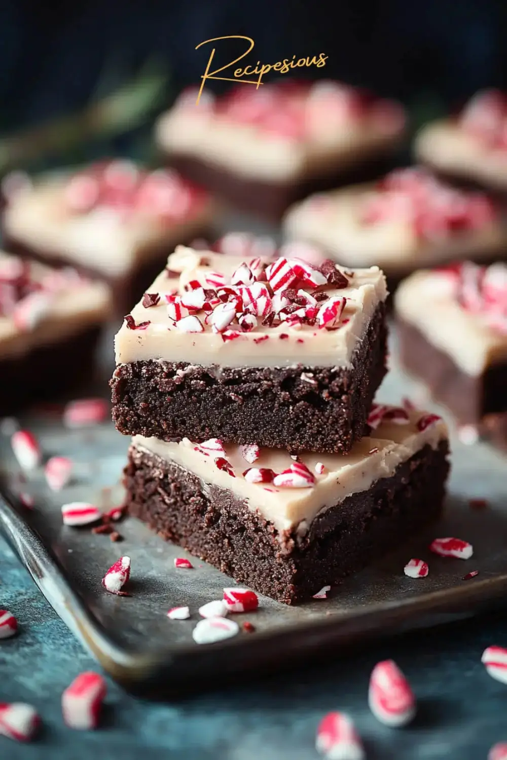 peppermint brownie recipe pin