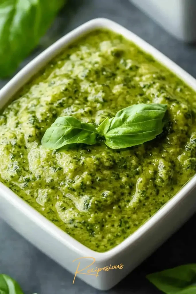 pesto recipe without pine nuts pin