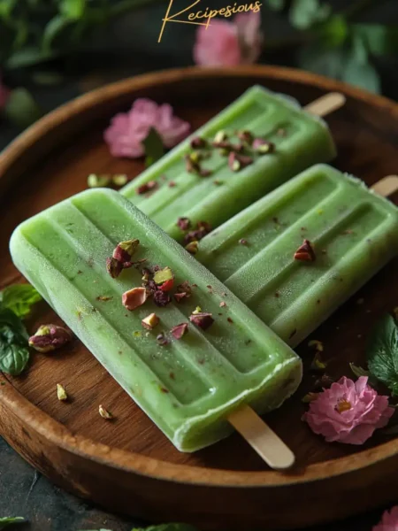 pistachio popsicles recipe pin