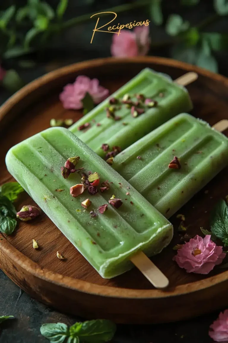 pistachio popsicles recipe pin