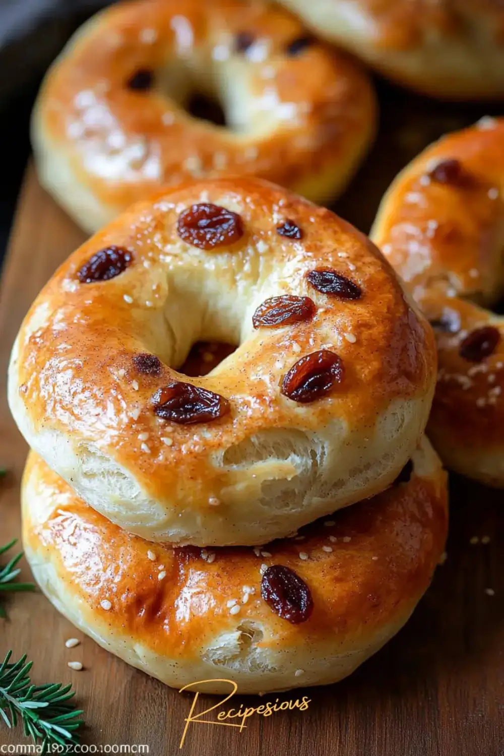 Raisin cinnamon bagel recipe