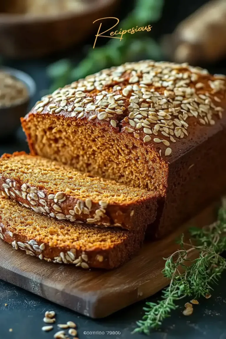 seeded miso sweet potato bread recipe pin